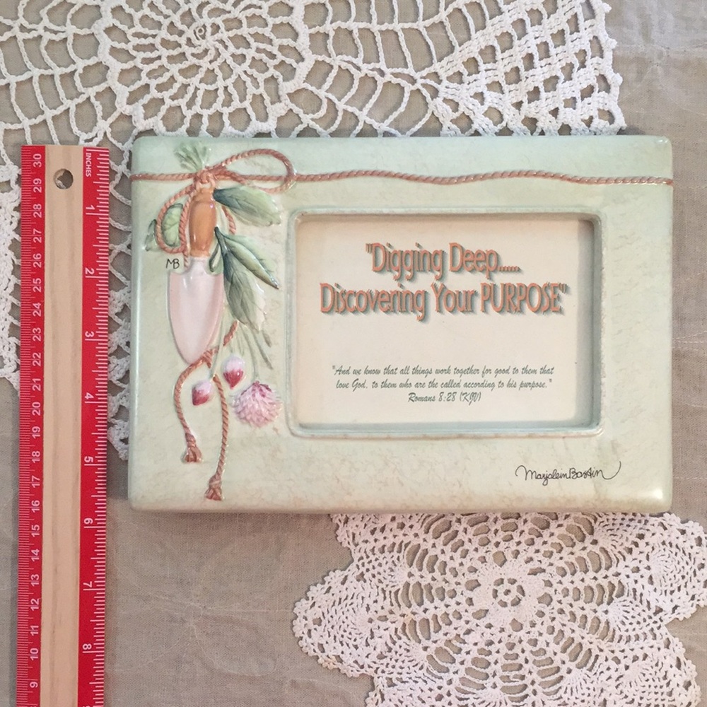 Marjolein Bastin Ceramic Photo Frame Hallmark New - Picture 15 of 15